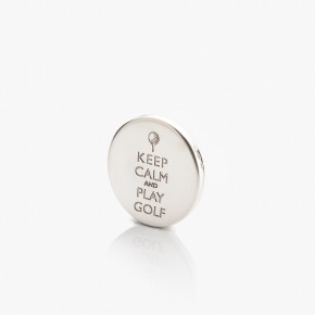 Keep calm and play golf na golfovém stříbrném markovátku.